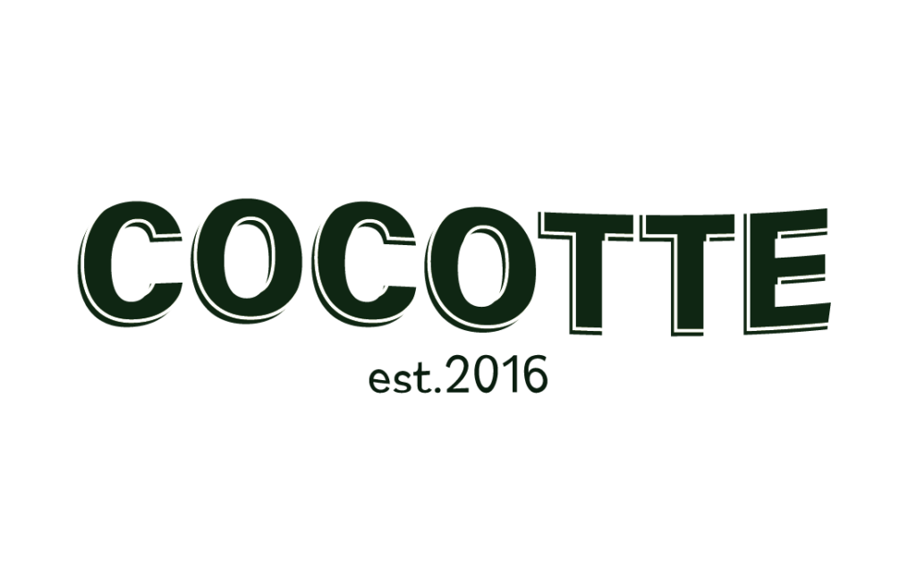 The new Cocotte logo in green.